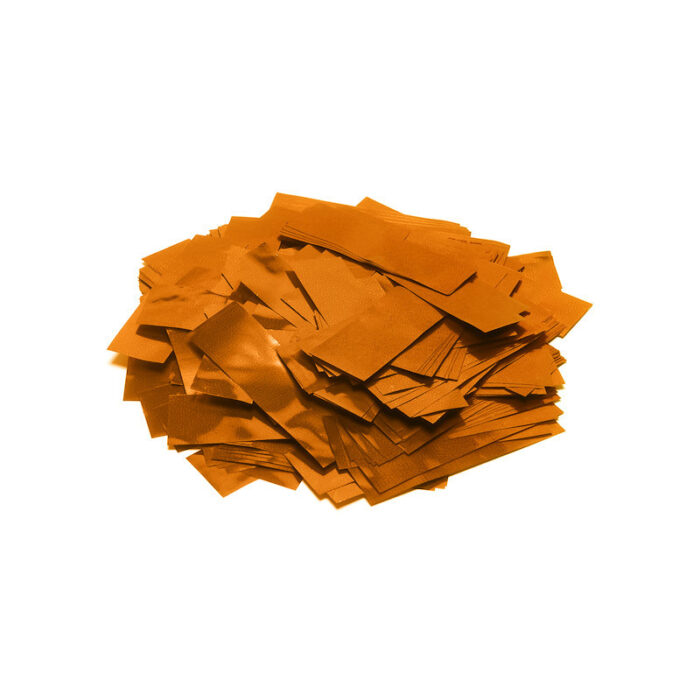 TCM FX - Metallic Konfetti Téglalapok 55x17mm - Narancssárga - 1 kg